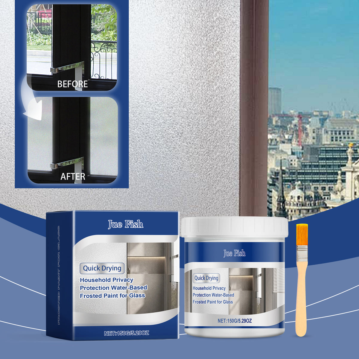 Glass Back Paint — Quick Privacy for Clear Windows