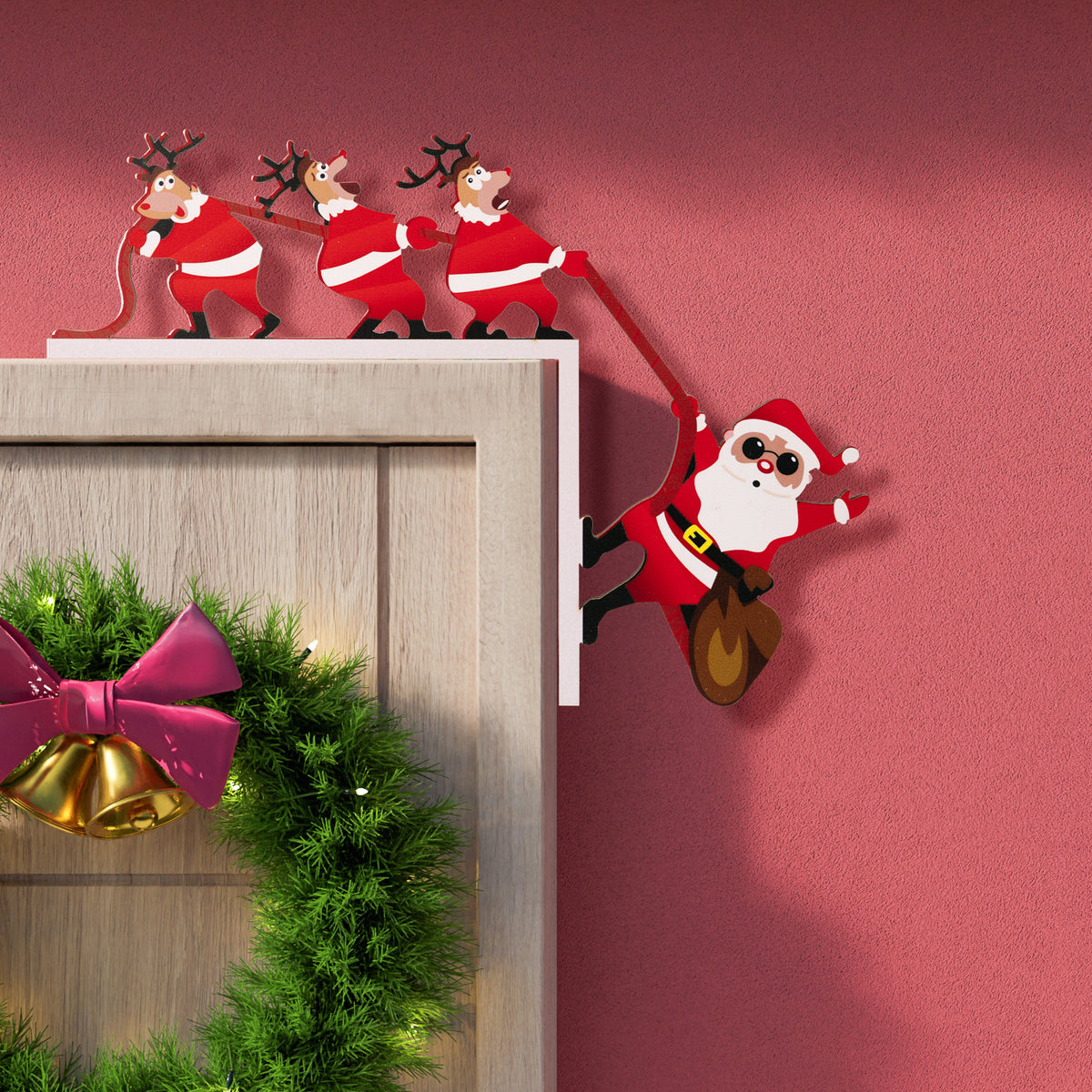 Christmas Door Frame Decoration for Festive Cheer