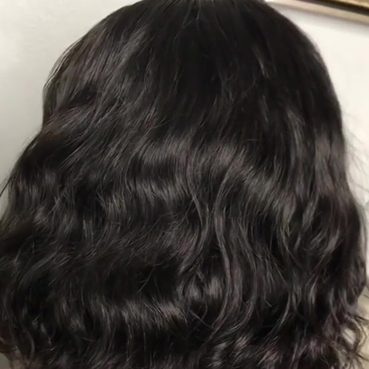 Lace Front Bob Wig With Instant Natural Wavy Style
