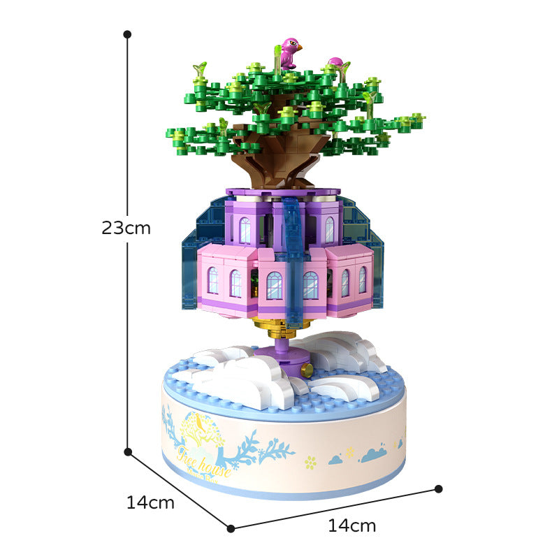 Carousel Music Box Building Toy for Screen-Free Play