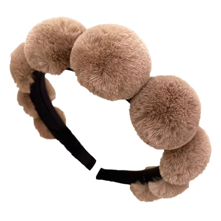 Retro Pom-Pom Headband for Playful Statement Style