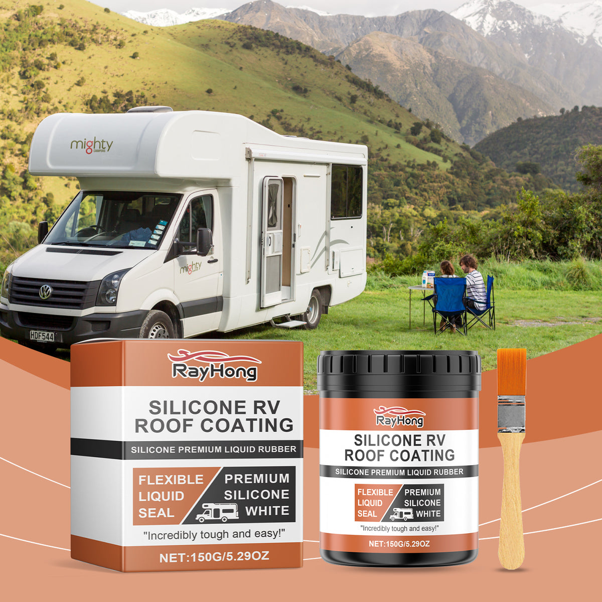 Silicone RV Roof Coating for Waterproof Leak Repair