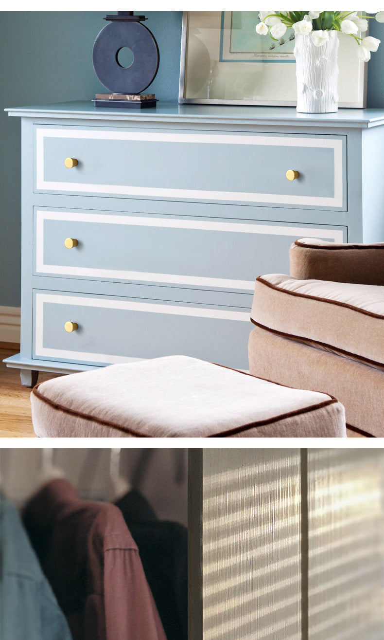 Cabinet Handles - Modern Matte Black & Brushed Gold