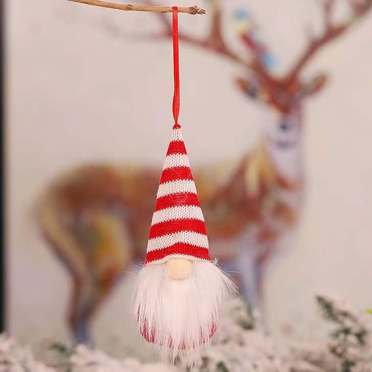 Knitted Gnome Christmas Ornaments Cozy Nordic Decor
