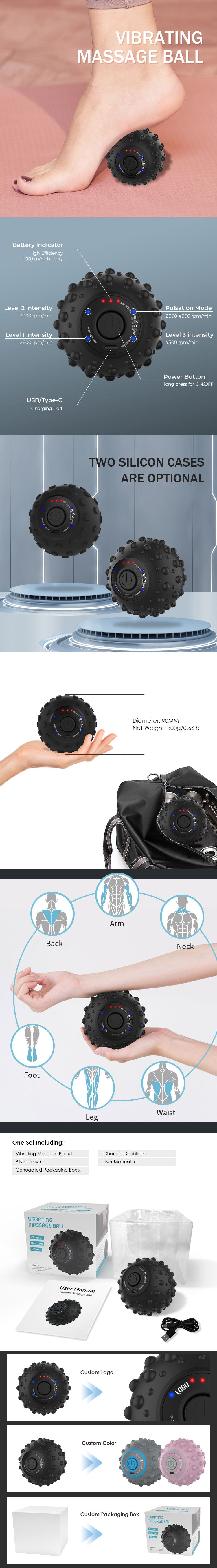 Vibrating Massage Ball — Target Deep Knots Foam Rollers Miss