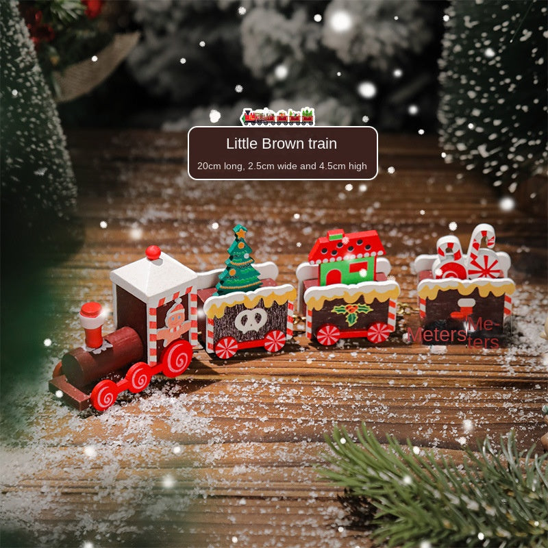 3D Wooden Christmas Calendar for Festive Desktop Decor