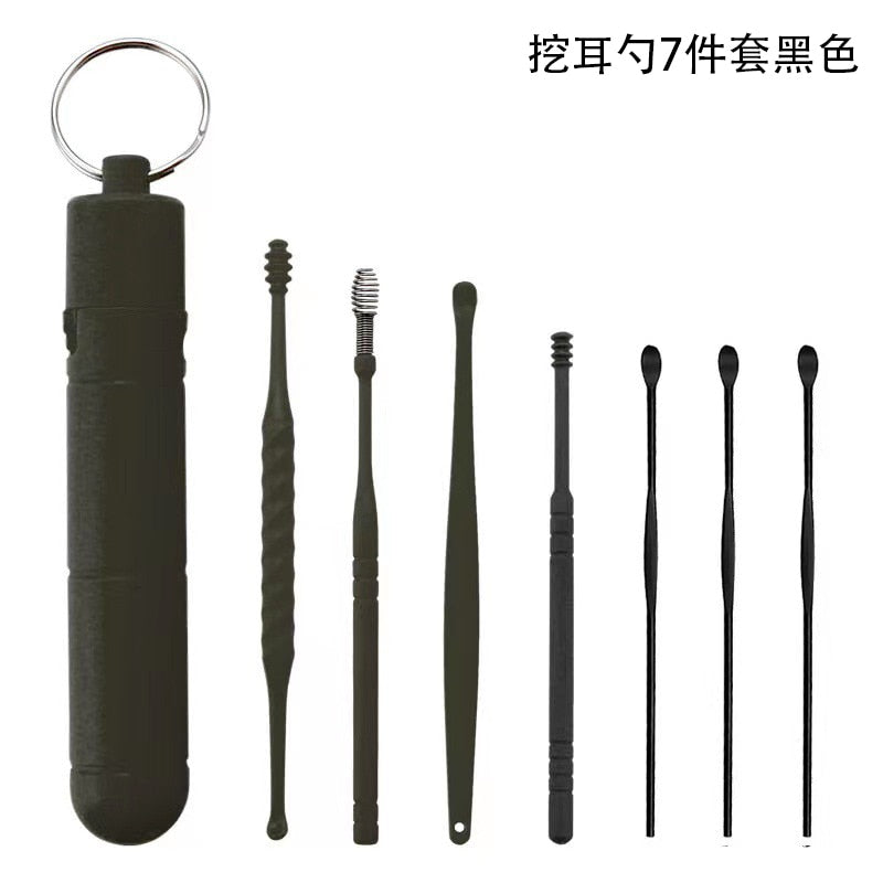 Ear Wax Removal Kit — 7 Precision Stainless Steel Tools