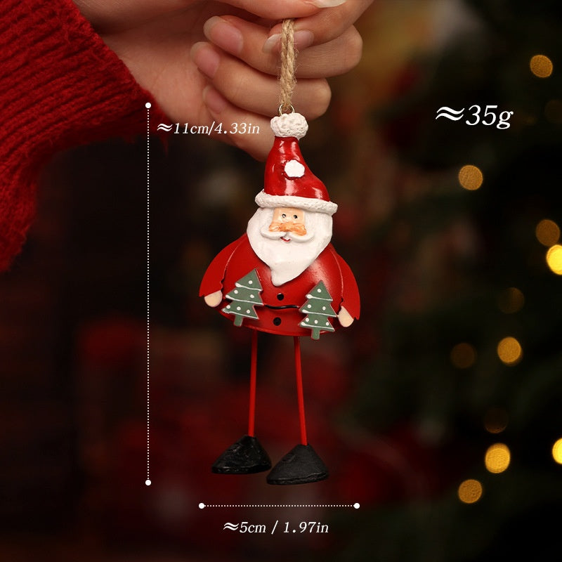 Christmas Santa Reindeer Ornament Set, 3 Festive Characters