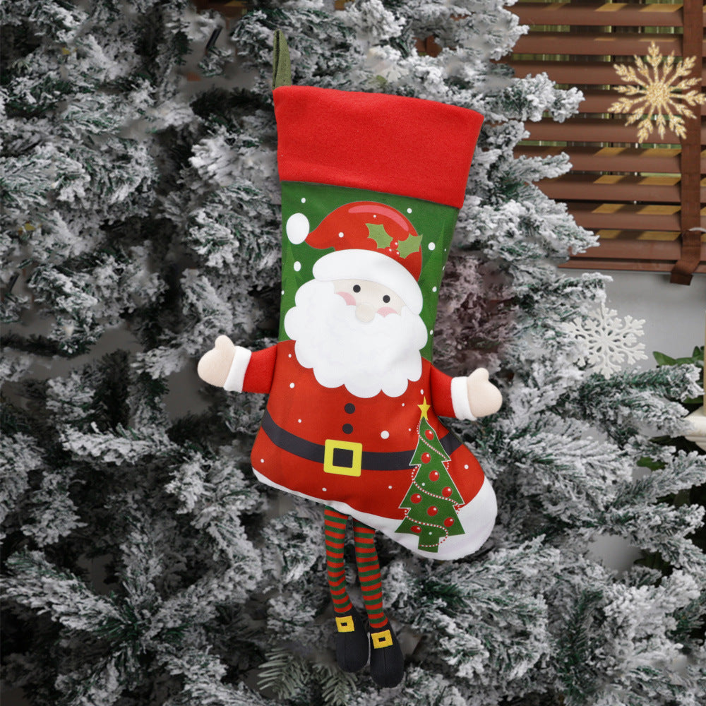 Christmas Stocking Set: 4 Festive Character Holders