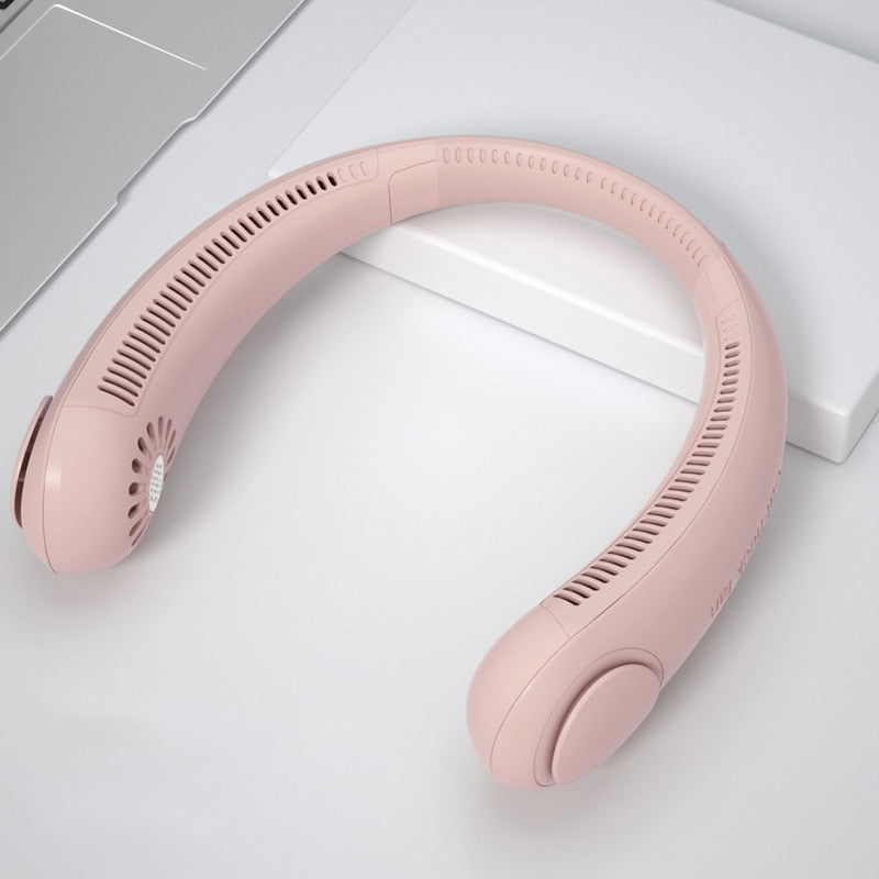 Bladeless Wearable Neck Fan, Hands-Free Summer Cooling