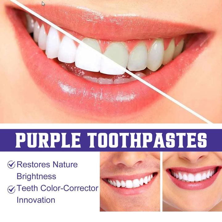 Purple Toothpaste for Brighter, Fresher-Looking Smiles