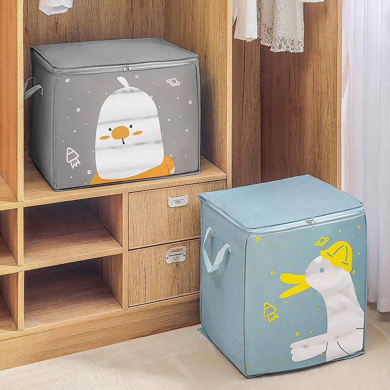 Large Cartoon Quilt Storage Bag, Moisture & Mildew Proof