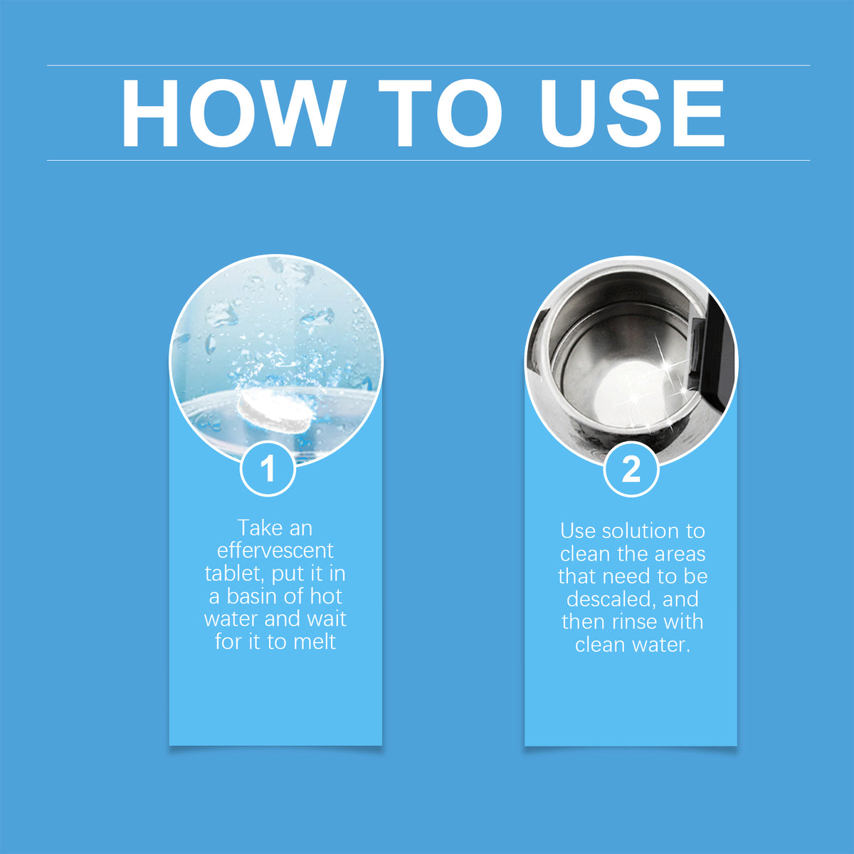 Electric Kettle Descaler Tablets for Fast, Easy Cleaning
