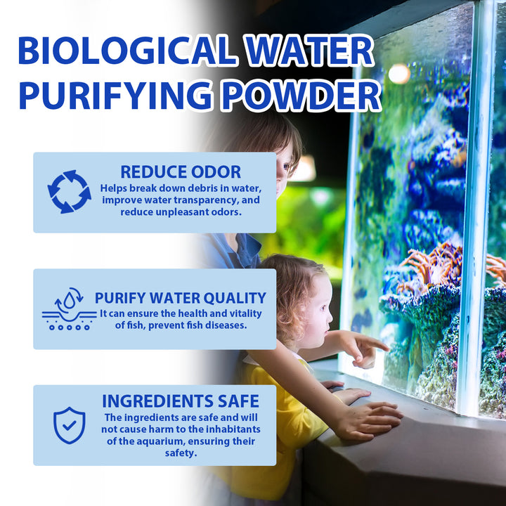 Aquarium Water Purifying Powder for Clearer Fish Tanks