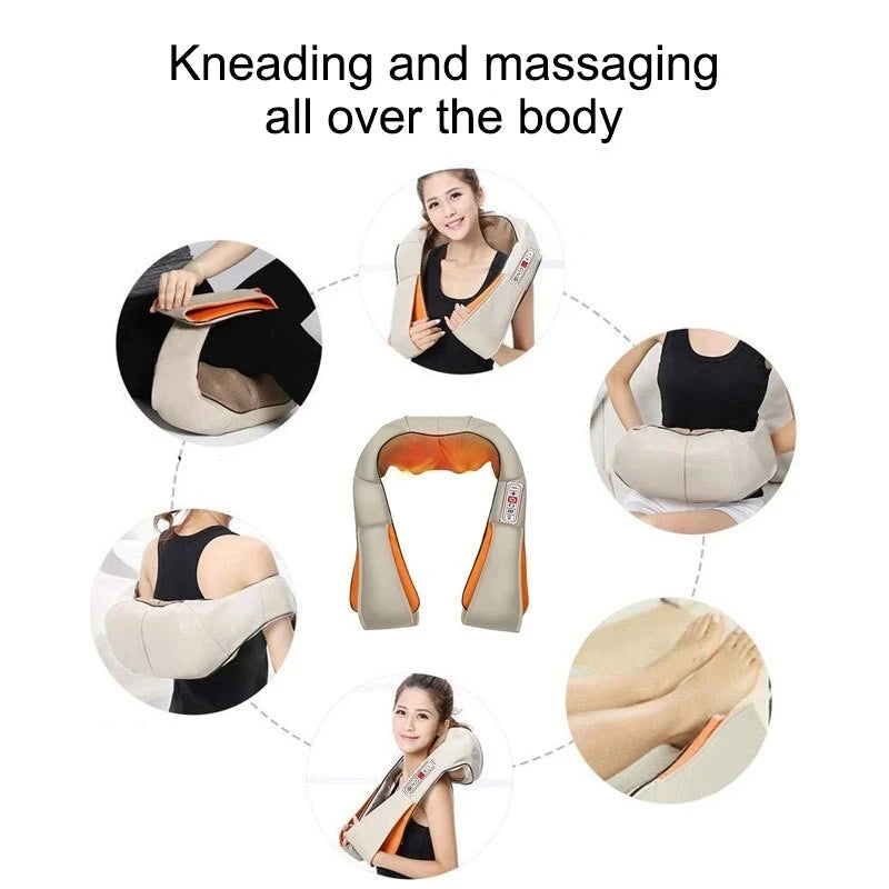 Shiatsu Neck Shoulder Massager Shawl with Heat