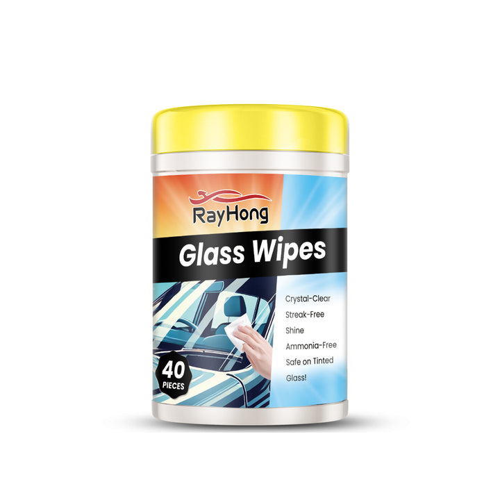 Car Glass Cleaning Wipes for Streak-Free Visibility