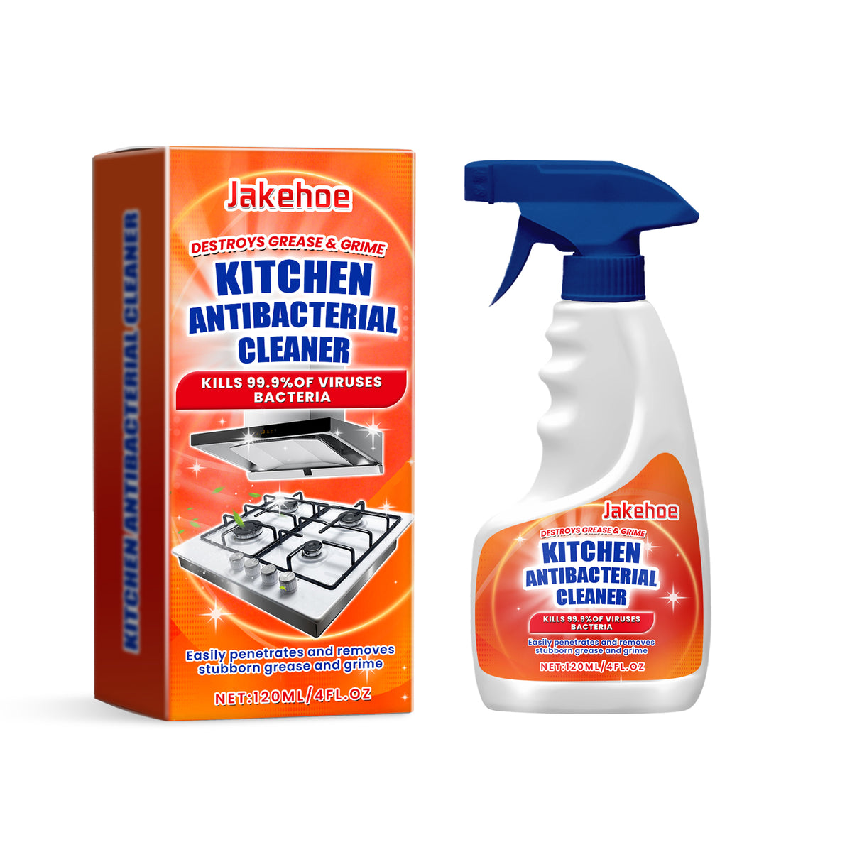 Kitchen Spray Cleaner for Stubborn Grease and Grime