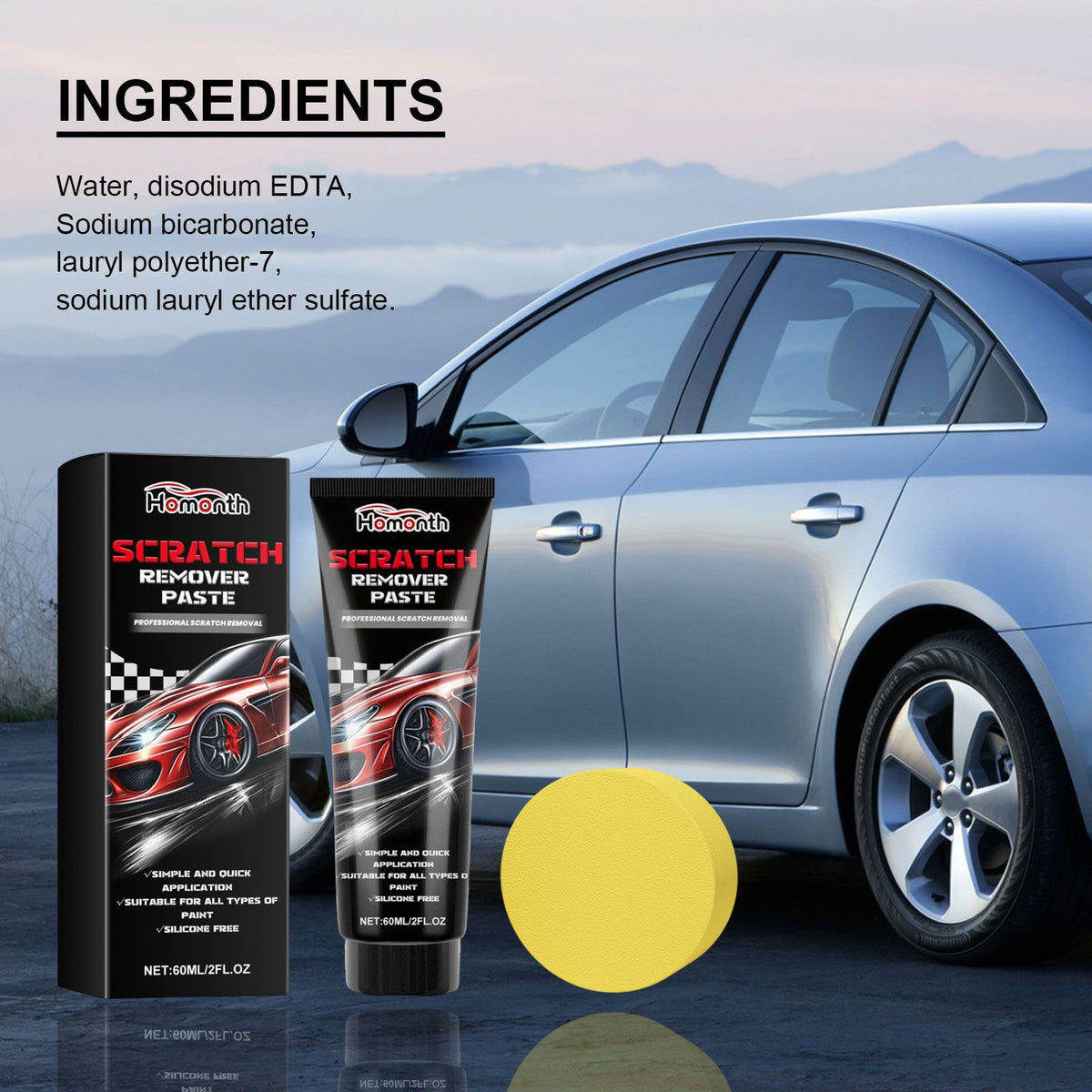 Car Scratch Remover Paste for Quick Paint Repair Kit