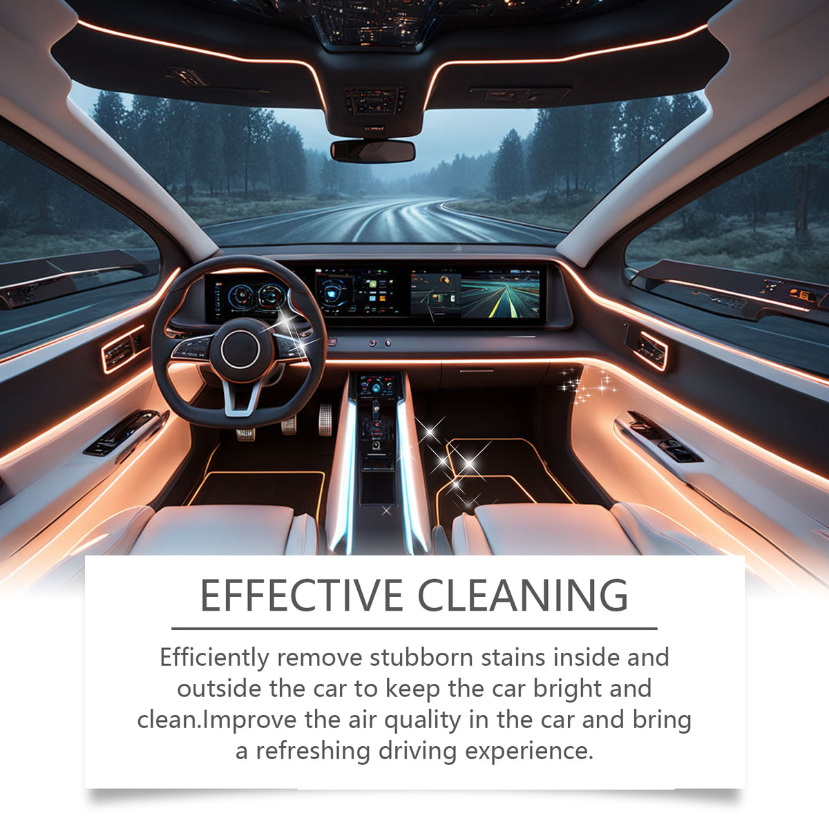 Automotive Interior Cleaner for Fast Deep Cleaning