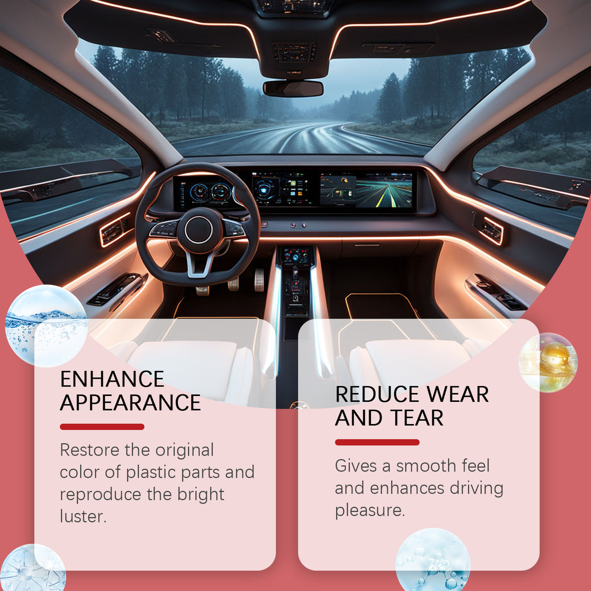 Automotive Interior Plastic Restorer | Smooth Finish