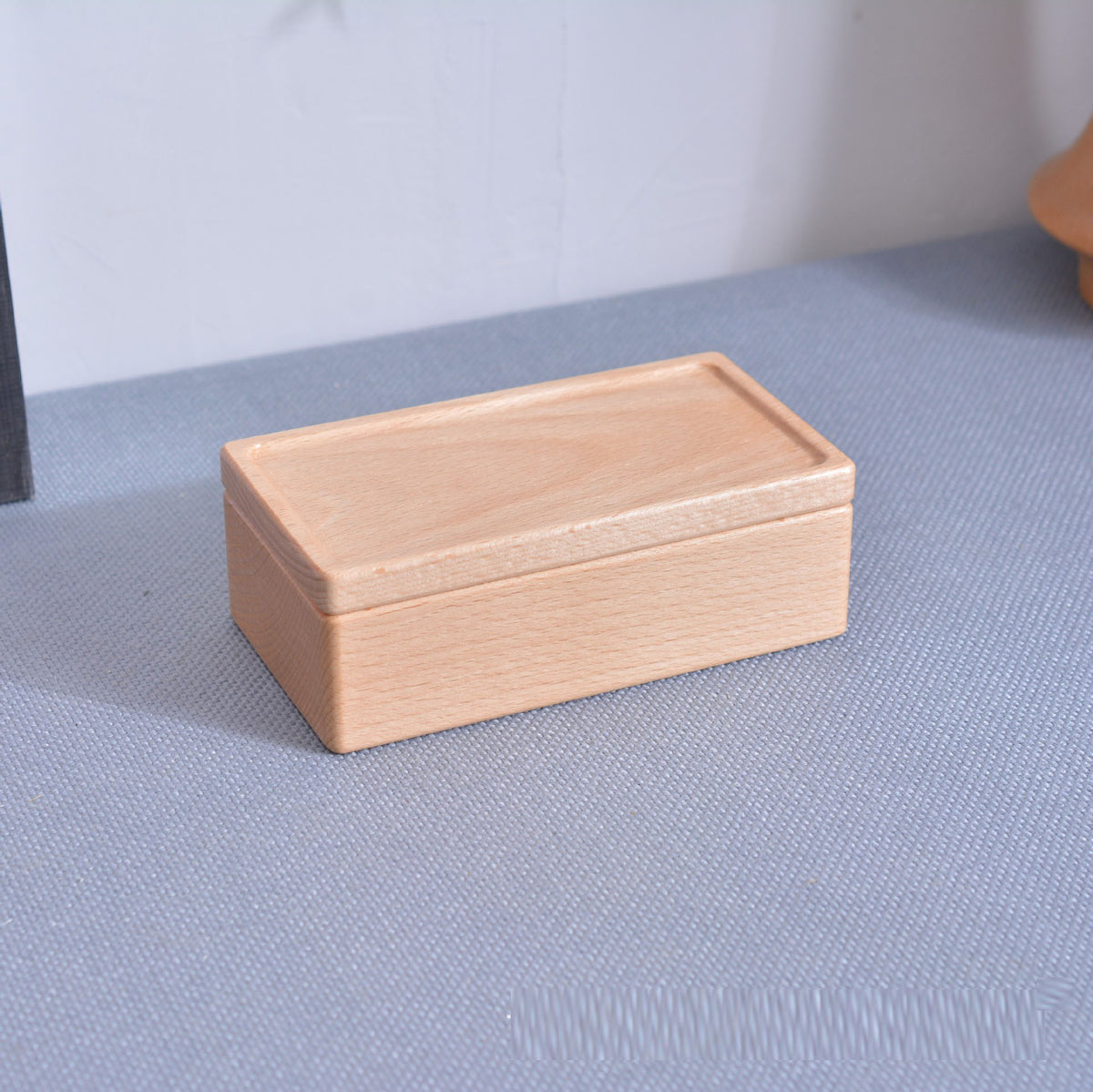 Solid Wood Jewelry Box for Earrings, Necklaces & Rings