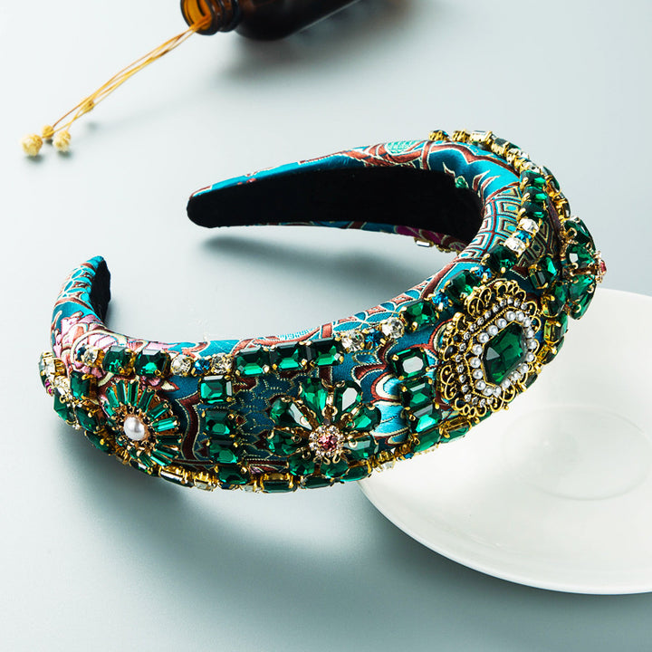 Embellished Hair Hoop for Dramatic Formal Evening Looks
