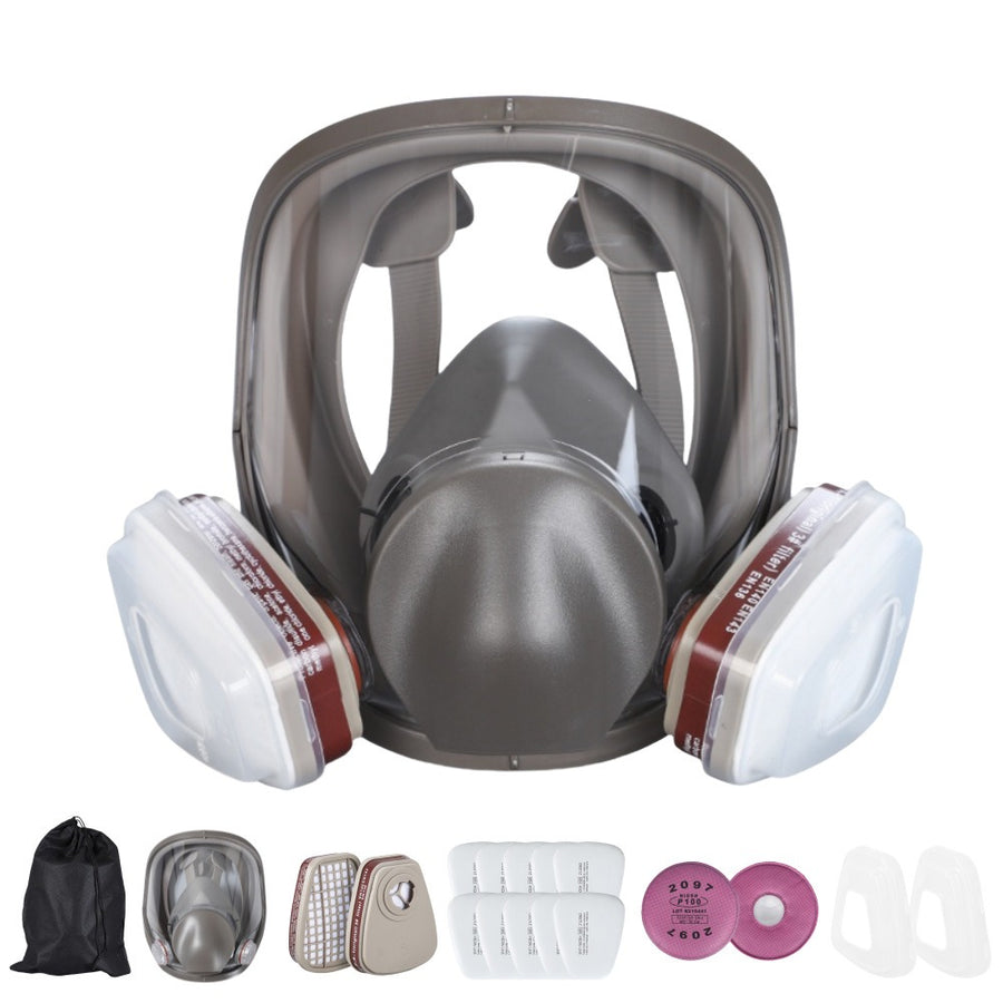 Full‑Face Respirator for Spray Painting — P100 Protection