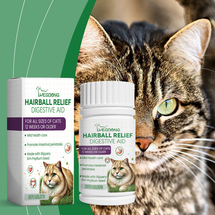 Cat Grass Tablets for Hairball & Digestive Support
