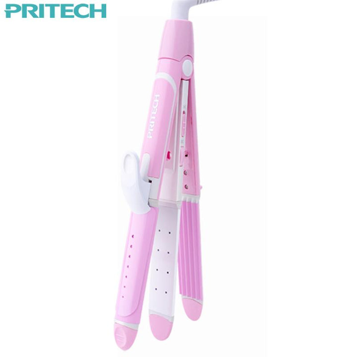 3-In-1 Hair Styler for Straight, Curl & Crimp Looks
