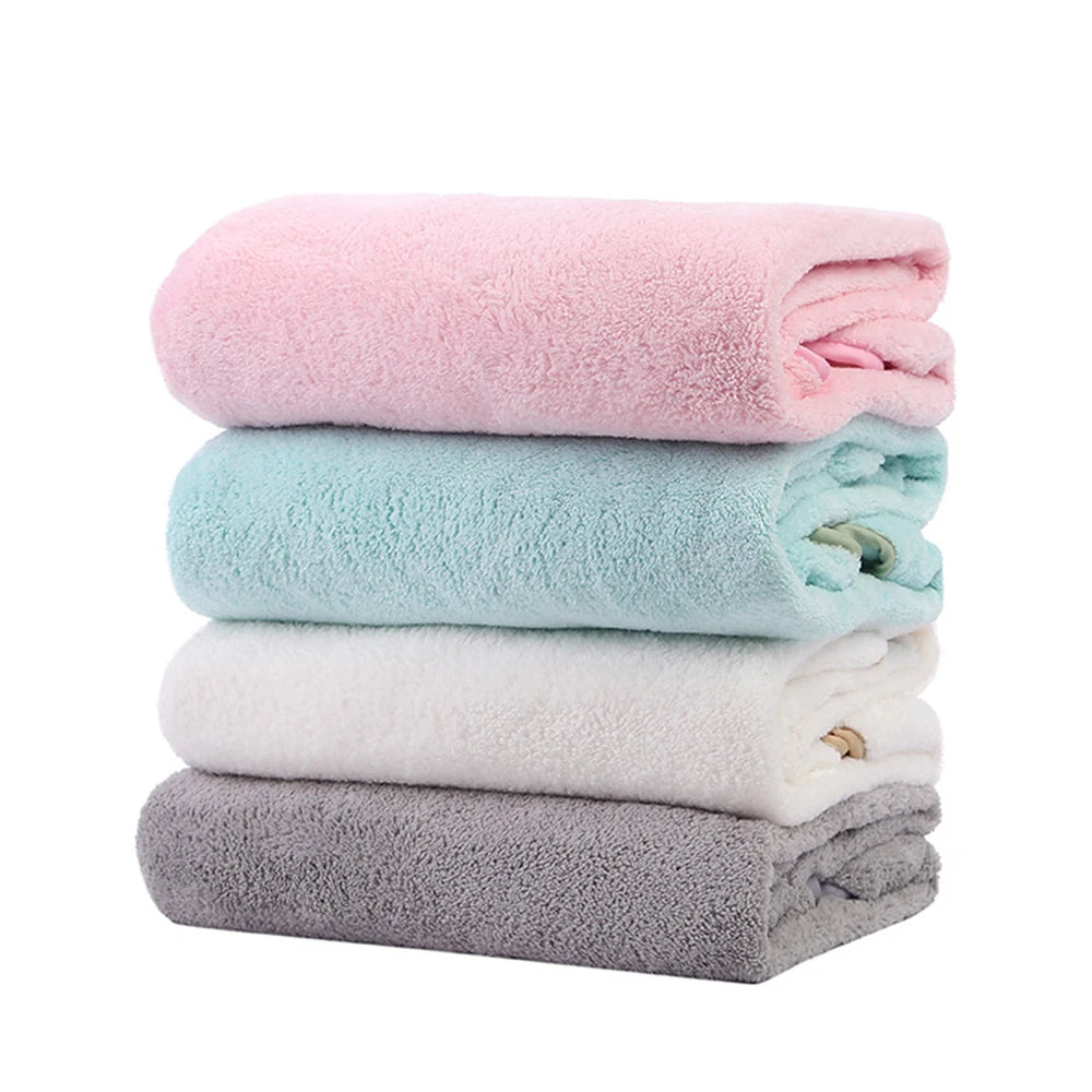 Baby Hooded Bath Towel – Soft 90cm Fleece Poncho