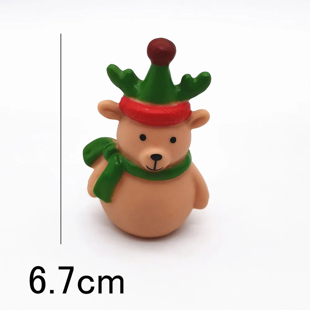 Christmas Figurines for Cake and Tree Decorations