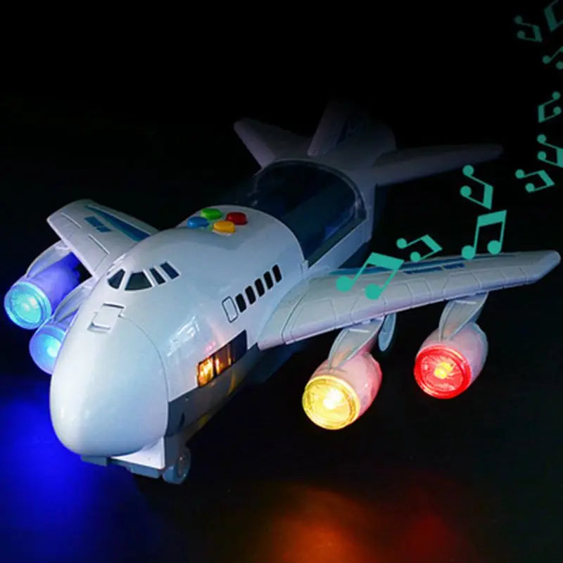 Passenger Plane Track Toy for Musical Pretend Play