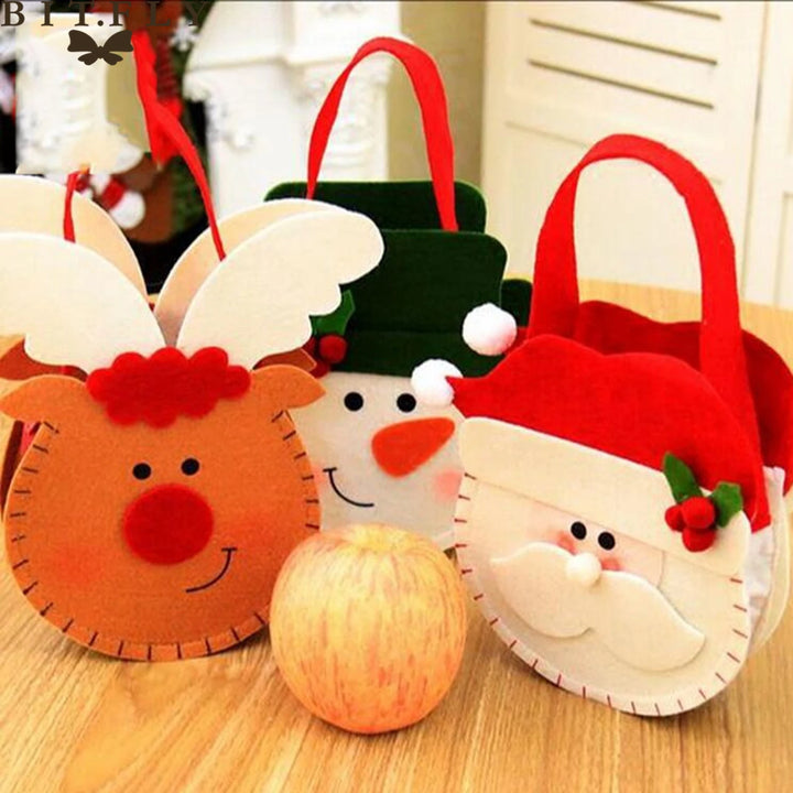 Christmas Candy Gift Bag, 15x18cm Santa Holiday Designs