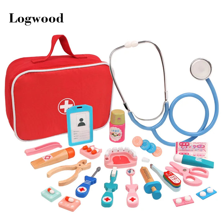 Wooden Doctor Play Set for Imaginative Learning Fun