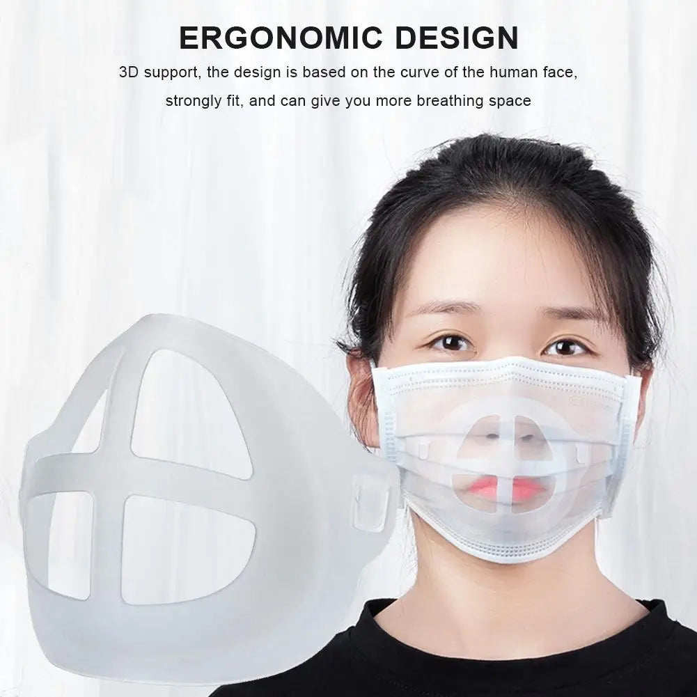 3D Silicone Mask Bracket — Breathe Easier Behind Any Mask
