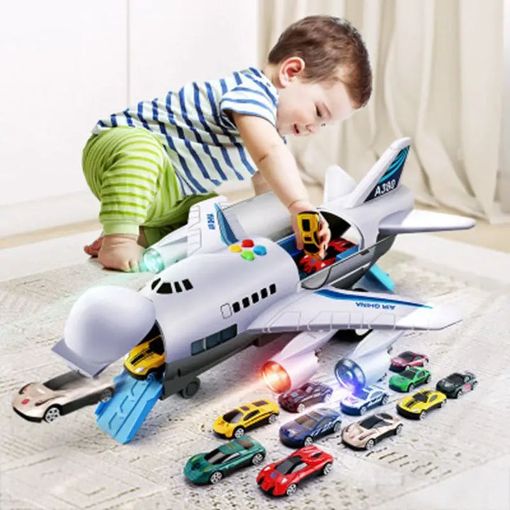 Passenger Plane Track Toy for Musical Pretend Play