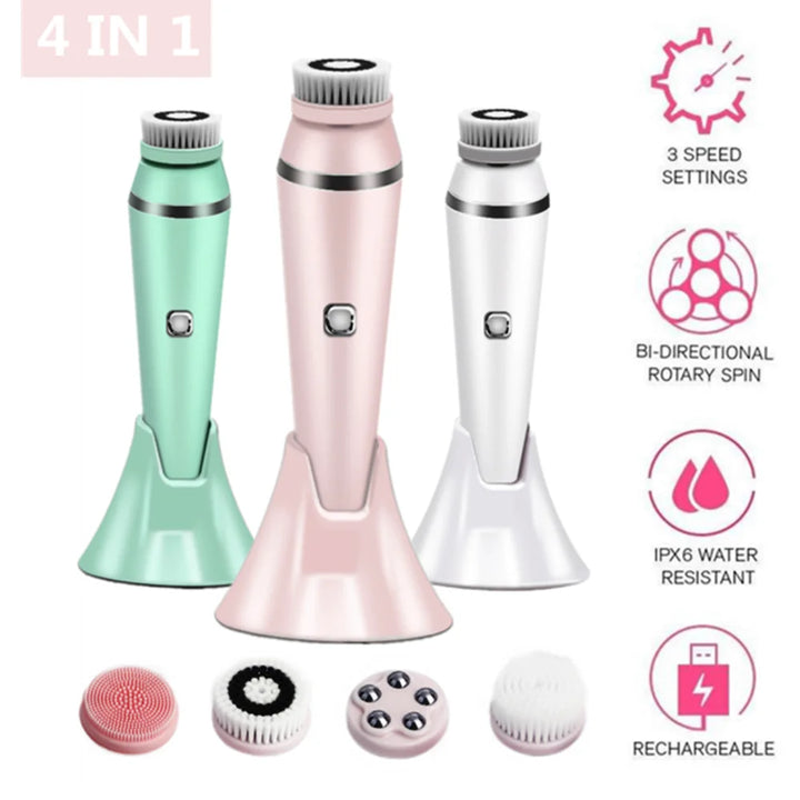Electric Facial Cleansing Brush for Deeper Daily Cleansing