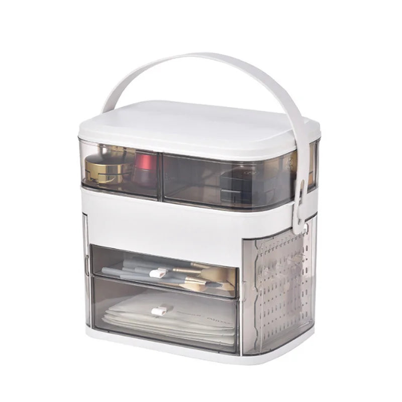 LED Makeup Mirror with Storage — Flawless Lighting & Tidy