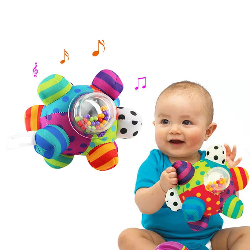 Baby Rattle Ball Toy for Grasping and Sensory Play