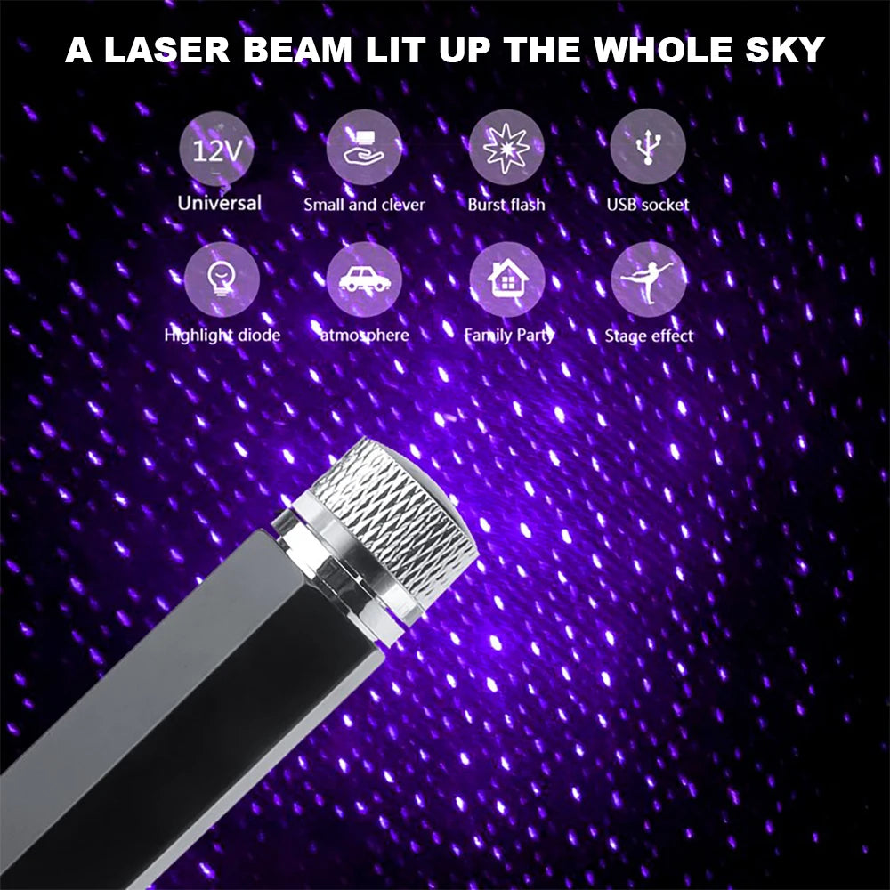Mini LED Car Roof Star Light Projector – Galaxy Ambience