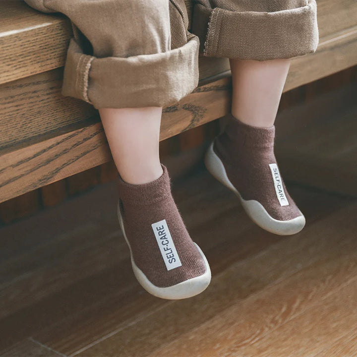 Baby First Walker Shoes With Soft Anti-Slip Rubber Soles