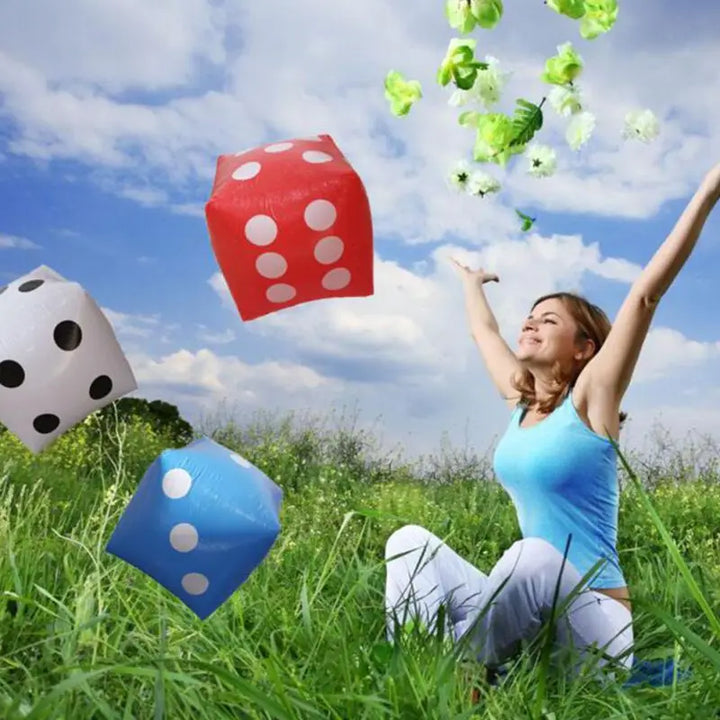 30cm Inflatable Dice for Kids, Parties & Group Games