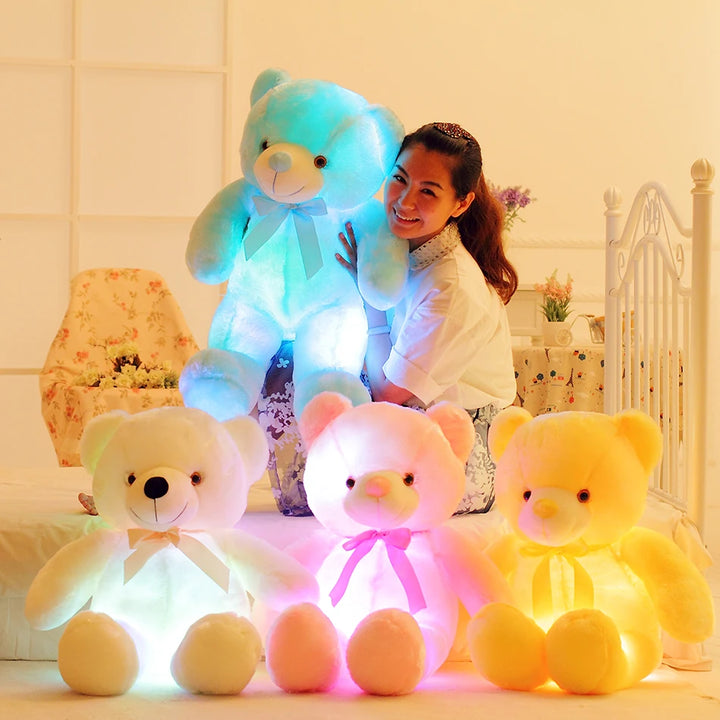 50cm LED Teddy Bear Plush Toy for Colorful Cozy Glow