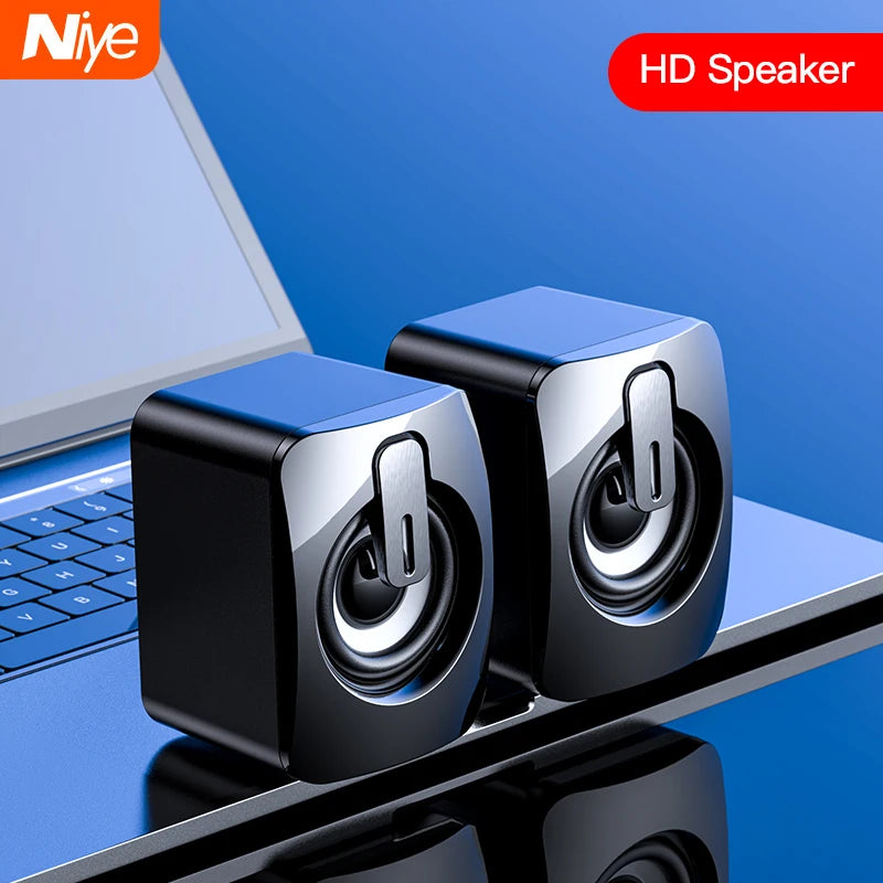 Mini USB Wired Speaker — 3D Stereo Sound for Laptop & PC