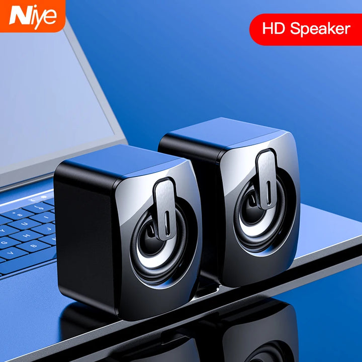 Mini USB Wired Speaker — 3D Stereo Sound for Laptop & PC