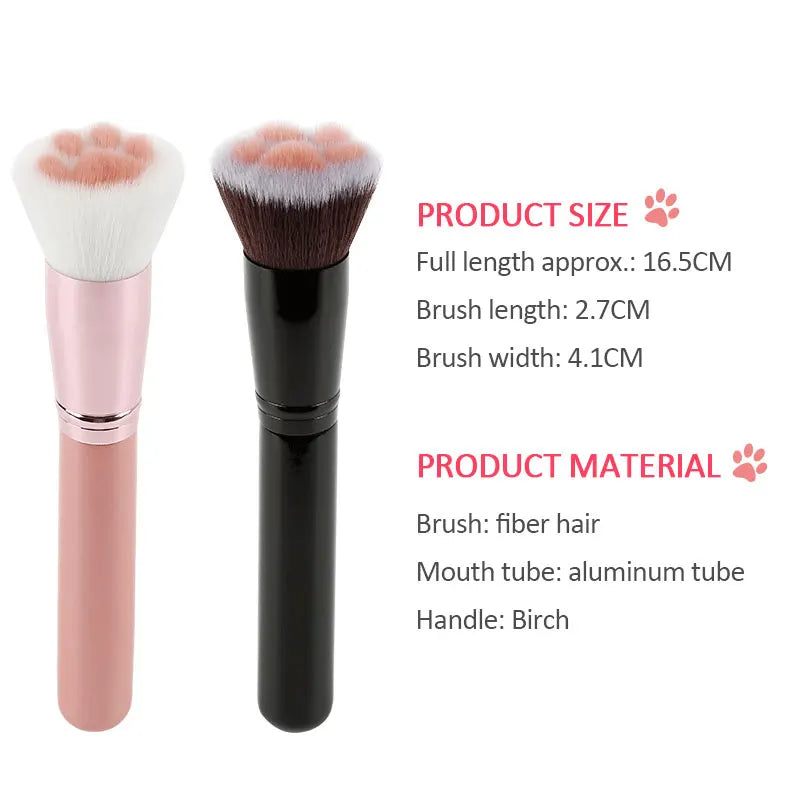 Soft Cat Paw Makeup Brush — Kitten-Soft Blending for Face
