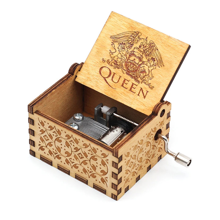 Wooden Hand-Cranked Music Box for Thoughtful Gifting