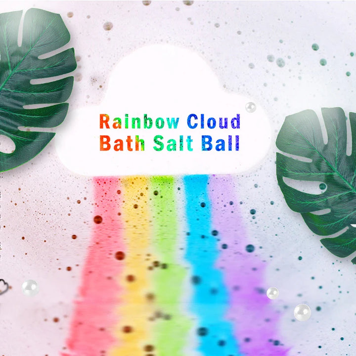 Rainbow Bath Bomb Gift Box for Relaxing Home Spa Soaks