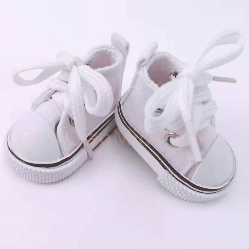 1/6 BJD Doll Shoes – 5cm Candy-Color Canvas High Tops