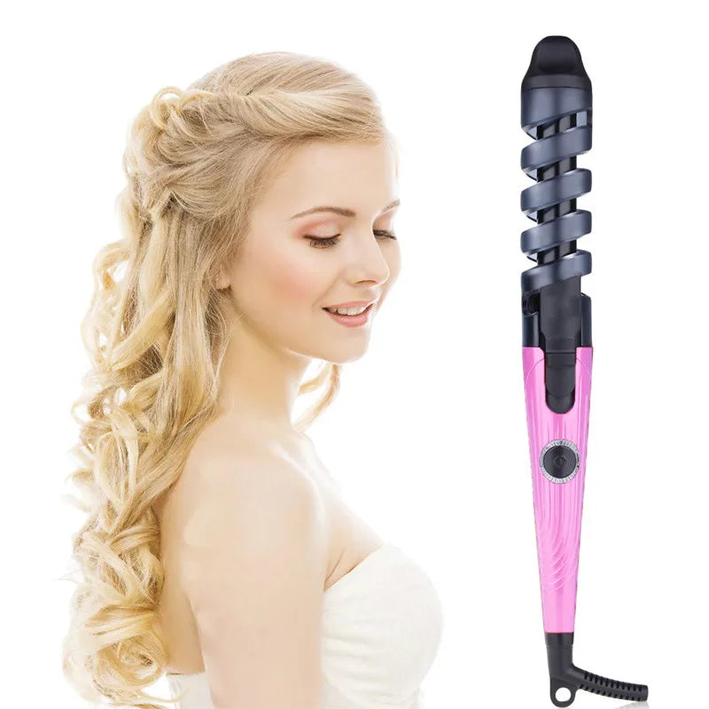 Ceramic Spiral Hair Curler Wand for Easy Salon Curls